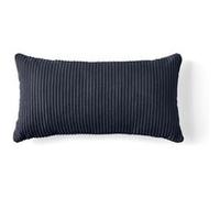 Colombine - coussin - en velours côtelé - 32x63 cm - Bleu nuit Bleu nuit G