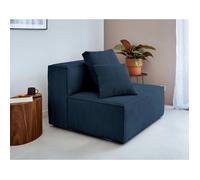 Lisa design Canapé droit 2 places Colombine - Bleu foncé