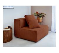 Lisa design canapé droit 2 places - Terracotta