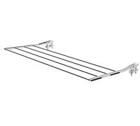 Colombo Étendoir à Linge de Balcon avec tiges modulables pour Garde-Corps, séchoir extérieur pour Petits espaces, Bras résistants Anti-Pliage, Universel pour Garde-Corps, Fils exclus, fabriqué en