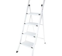 Colombo New Scal Factotum G110L04W Tabouret Échelle en Acier 4 Marches Gris 150 kg