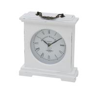 Colonial Clock Co. Boltze Betty Horloge de Table (Blanc, Hauteur 24 cm, pour l'intérieur, Horloge analogique, Objet de décoration, décoration) 5231600, Normale