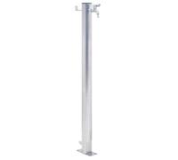 Colonne à eau de jardin 60 cm acier inoxydable rond