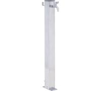 Colonne à eau de jardin 80 cm acier inoxydable carré