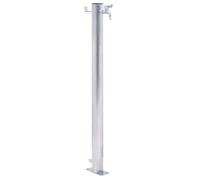Colonne à eau de jardin-Fontaine de jardin 40 cm acier inoxydable rond SHL24336