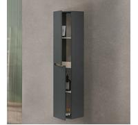 Colonne Arissa Dmora, Bois Noir Anthracite 31x26x135h cm