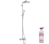 Hansgrohe Colonne Bain Douche thermostatique Crometta S 240 chromée + nettoyant Briochin