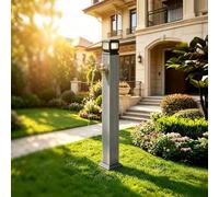 Colonne d’Eau Inox, Robinet Laiton Solaire Adapté aux Basses Températures, Double Arrivée pour Arrosage, Lavage Auto Et Terrasse(Grey)
