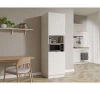 Colonne de cuisine avec 2 portes et 2 niches - Blanc - CARMEO