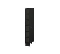 Colonne de cuisine étagère ouverte Lovia Noir Mat L 20 cm - Cuisineandcie