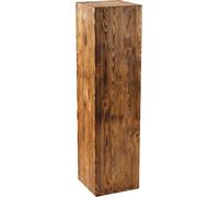 Colonne de décoration en bois 110x30x30 cm - Colonne en bois rustique comme support de photophore au sol ou colonne de fleurs - Décoration de tronc d'arbre pour le salon - Stable & durable