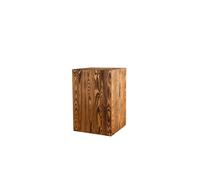 Colonne de décoration en bois 60x40x40 cm - Colonne en bois rustique comme support de photophore au sol ou colonne de fleurs - Décoration de tronc d'arbre pour le salon - Stable & durable