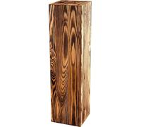 Colonne de décoration en bois 75x20x20 cm - Colonne en bois rustique comme support de photophore au sol ou colonne de fleurs - Décoration de tronc d'arbre pour le salon - Stable & durable