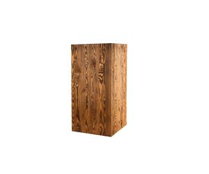 Colonne de décoration en bois 80x40x40 cm - Colonne en bois rustique comme support de photophore au sol ou colonne de fleurs - Décoration de tronc d'arbre pour le salon - Stable & durable