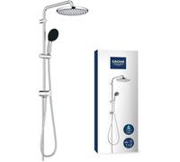 GROHE Ensemble de douche mural Vitalio Start System 250 25cm 2 jets + douchette 11cm chrome 26680001