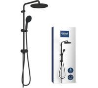 GROHE Système de douche Vitalio Start System 250 Flex avec inverseur Noir mat 266802431