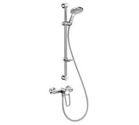 Système de douche Delabie avec EHM 2739EP Securitouch, raccord S STOP/CHECK