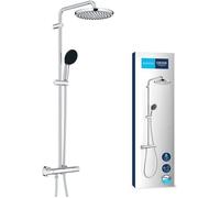 Colonne de douche avec mitigeur thermostatique - Economie d'eau - GROHE Vitalio Start System 250 - Chromé - 26677001