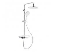 Colonne de douche avec mitigeur thermostatique et tête de douche XXL 255mm, Chrome (SATSSTPBCH)
