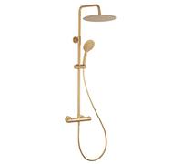 Colonne de douche avec mitigeur thermostatique finition gold PALOMA by Eurosanit
