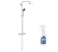 Colonne de douche avec mitigeur thermostatique GROHE Vitalio Joy System 210 Quickfix + Nettoyant GroheClean
