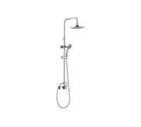 Colonne de douche avec robinet mitigeur mécanique Shenti chrome Gris