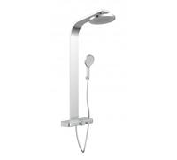 Colonne de douche avec tablette - thermostatique - chromé - Samoa Rain SCHÜTTE