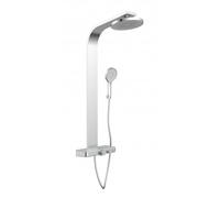 Colonne de douche avec tablette - thermostatique - chromé - Samoa Rain SCHÜTTE