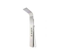 Colonne de douche hydromassante thermostatique à leds - 20 x 165cm - Argent - FELICITA