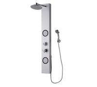 COLONNE DE DOUCHE GRISE EN ALUMINIUM AVEC HYDROMASSAGE
