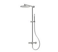 colonne de douche Herzbach LIVING SPA RB 300mm 11.988230. 2000 .09 rond, douchette à main en acier inoxydable