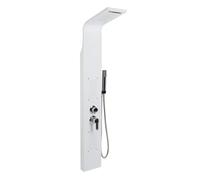 Colonne de Douche Hydromassage à 3 Modes - Systèmes de Douche Thermostatique - pour Maisons et Hôtels - 20x140cm - Blanc