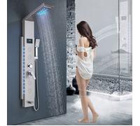 Colonne de douche hydromassage avec 5 fonctions LED Colonne douche en acier inoxydable avec écran LCD