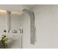 Colonne de douche hydromassante - Argenté - 20 x 150 cm - TYRA