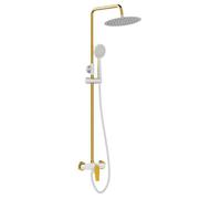 Laveo RUBIO PVR_6GOB Mitigeur de douche avec ensemble, or blanc