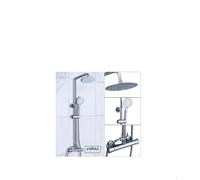 Colonne de douche - LYT - LYT-19B - Mitigeur thermostatique - Tête ronde chromée - Hauteur réglable