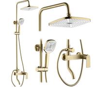 Colonne De Douche Rea My1902-77Gg Storm Kit De Douche Or Brossé 45 X 19 X 144 Cm