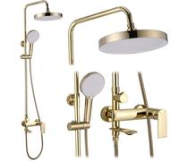 Colonne De Douche Rea Veneta Kit De Douche Or 19 X 25 X 136 Cm