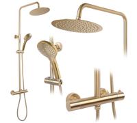 Colonne De Douche Rea Vincent Kit De Douche Or Brossé 35 X 27 X 123,5 Cm