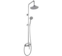 Colonne de douche ROUSSEAU Timaru avec mitigeur mécanique chrome Tete de douche orientabl G