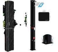 Colonne de douche solaire, design autonome, fonction cascade, 35 L, noir