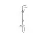 Colonne de douche thermostatique 2 voies Chrome - TRES 19038706