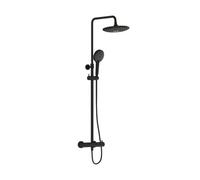Colonne de douche thermostatique 4 fonctions AQUAHEAT BLISS 240 2F, noir mat (A4720536EXP)