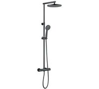Colonne de douche thermostatique - EDOUARD ROUSSEAU - Grafito - Tête de douche orientable Ø 250 mm - Gris