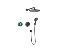 Hansgrohe Croma ensemble de douche encastré avec thermostat noir 27961670