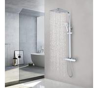 Colonne de douche thermostatique, ensemble thermostatique pour salle de bain, robinet mélangeur réglable en hauteur