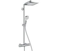Hansgrohe Pack encastré douche Crometta E 240 Ecostat Square mitigeur thermostatique chromé 26998000