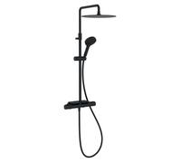 Colonne de douche thermostatique JACOB DELAFON Metro noir mat