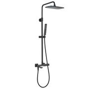 Colonne de douche TORES Laveo noire avec robinet