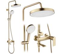 Colonne De Duche Rea Veneta Kit De Douche Or Brossé 45 x 32 x 136 cm